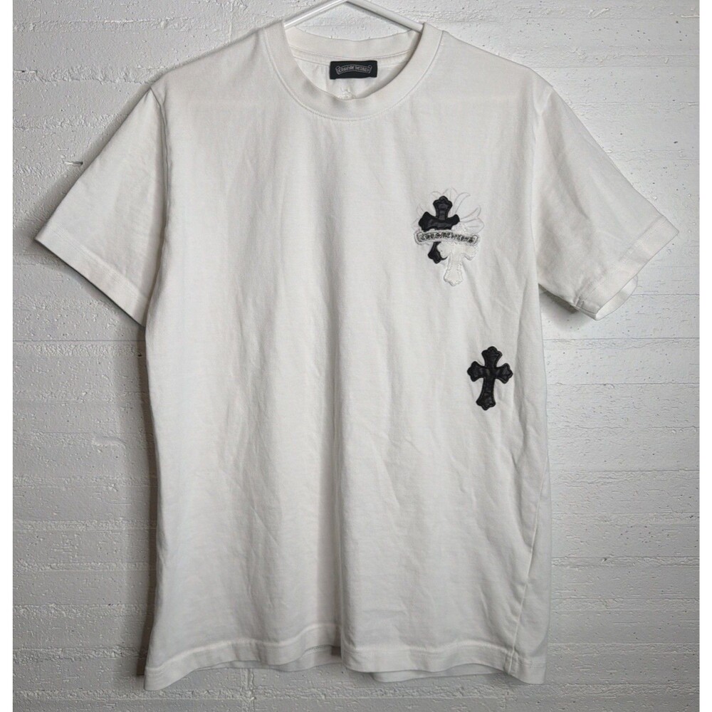 Chrome Hearts Replica Multi Cross Cotton Tee White Medium Streetwear